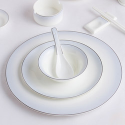 Hotel club bone china tableware is high-end and luxurious