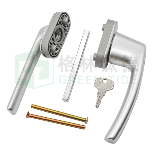 Poignée De Tirage Alu Pour Porte Fenêtre - Finition : Noir RAL9005 - ROTO | Leroy Merlin