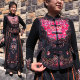 25 spring new ethnic stand collar Chinese style spliced ​​vest women's buttoned cardigan vest sleeveless jacket top