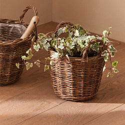 Rattan straw weaving handbasket decoration ornaments
