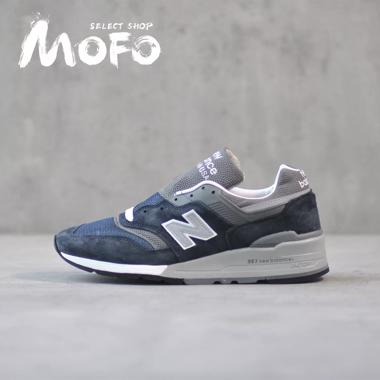 美产New Balance NB M997NV Navy 海军蓝复古慢跑鞋