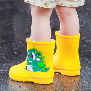 Children's rain boots Girls little boy baby kindergarten anti-slip waterproof rain boots light cartoon rain boots children boy

