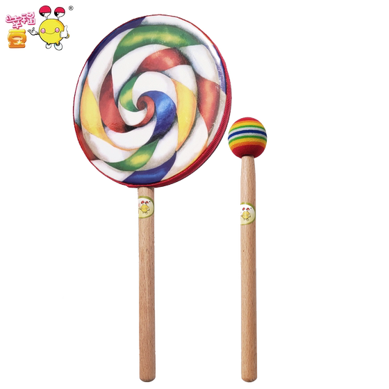 6 -inch lollipop drum 8 -inch Olff instrument hand drums percussion instrument young children knocking drums and wisdom toy drums
