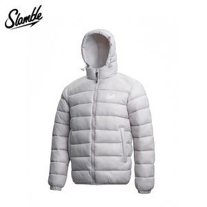 
SLAMBLE Large Rib Light Feather Cotton Jacket Hooded Windproof Sports Men's Cotton Jacket to Keep Warmth