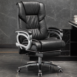 Computer Chair for Home Use, Executive Chair with Backrest, Reclining Business Chair, Comfortable Office Chair for Long Sitting, Massage Executive Chair, Light Luxury