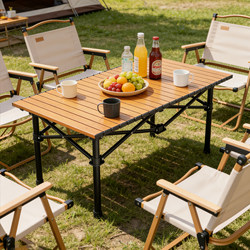 Outdoor Folding Table Portable Camping Table and Chair Set Egg Roll Table Camping Table Camping Equipment Complete Set Stall Table