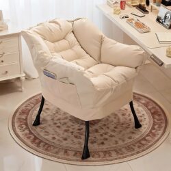 Lazy Sofa Single Chair Student Dormitory Computer Chair Comfortable for Long Sitting Balcony Small Sofa Bedroom Recliner with Backrest