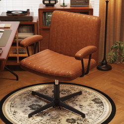 Computer Chair with Comfortable Backrest, Suitable for Long Sitting, Office Chair, Bedroom Luxury Makeup Chair, Ergonomic Study Desk Chair