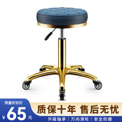 Bar Stool, High Stool, Simple Bar Chair, Adjustable Cashier Chair, Swivel Barber Chair, Beauty Salon Round Stool