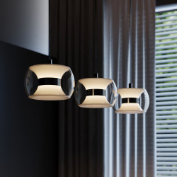 Restaurant Chandelier 2025 New Model Light Luxury High-End Home Dining Room Lighting Simple Creative Glass Italian-Style Restaurant Lamp