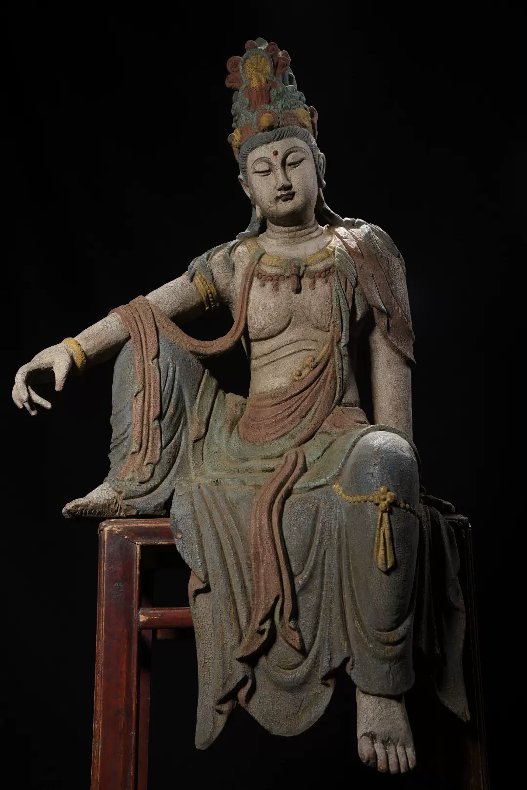 观音菩萨坐像 蓮坐台 紫銅 观音菩萨坐像 蓮坐台 紫銅 舊藏老紫銅鎏金坐蓮觀世音