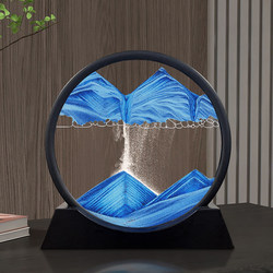 Quicksand Hourglass Ornament for Living Room Tv Cabinet, Wine Cabinet Decoration, Creative Stress-Relief Office Desktop Light Luxury Gift