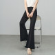 Yalida 2025 new bell-bottom pants for women in summer stretch pants small suit casual pants black micro-flare pants