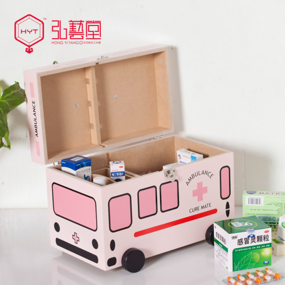 Medicine Box, Household Medicine Box, Medicine Storage Box, Family-Sized, Children's Cartoon Cute Large-Capacity First Aid Box, Medical Box