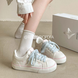 
Cute You versatile board shoes for women 2025 new bread shoes white shoes summer women's shoes spring and autumn canvas shoes