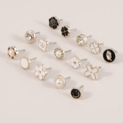 Curtain Tiebacks with No-Nail Fasteners, Anti-Curling Edge Curtain Head Decoration Fixing Clips, Detachable and Adjustable Length Metal Buttons to Prevent Exposure
