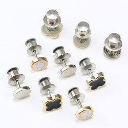 Curtain Anti-Curling Edge Clips, No-Nail Curtain Head Decoration Fasteners, Detachable Lace Trim Length-Adjustable Metal Buttons