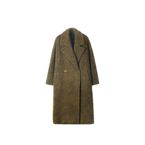 
Light luxury temperament and high-end mid-length thickened cashmere coat for women 2025 winter new fashion long woolen coat