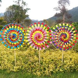 
Colorful traditional double-decker old Beijing windmill children's toys outdoor courtyard decoration activity props scenic spot street stall