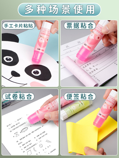 デリ 子供用 ゼリーのり スティック - 21g、高粘度、透明色