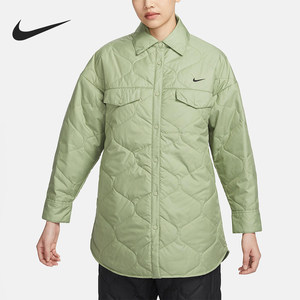 
Nike/Nike official genuine Essential women's loose warm lapel casual cotton jacket FB8733-386