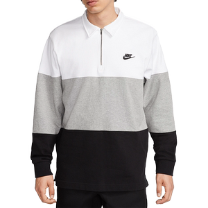 
Nike/Nike official authentic new men's sports fashion casual lapel long-sleeved T-shirt FB7798-100