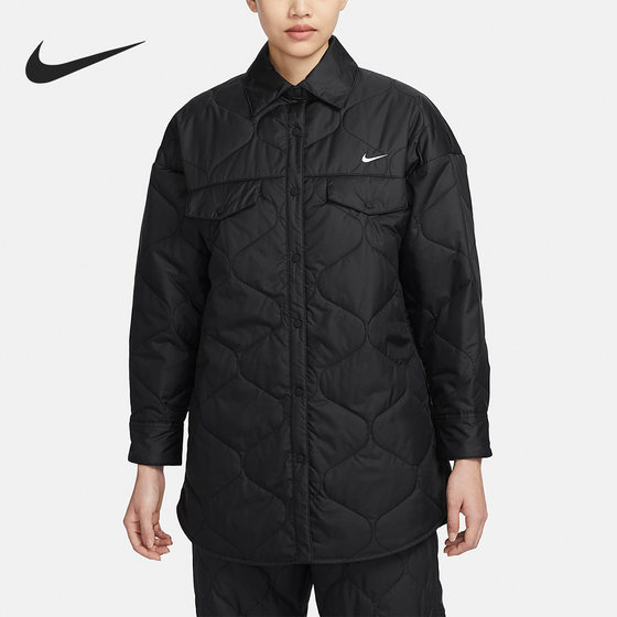 
Nike/Nike official genuine new women's outdoor leisure lapel warm sports cotton jacket FB8733-010