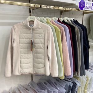 
Cat Youfan 8801 autumn and winter men and women's wool stand collar inner layer spliced ​​cloud-like windproof warm cotton jacket top coat