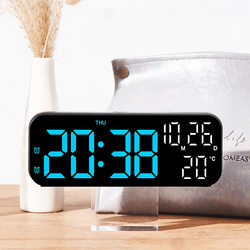Internet-Famous Led Digital Calendar Small Alarm Clock Desktop Display Electronic Clock Time Display Stand Type