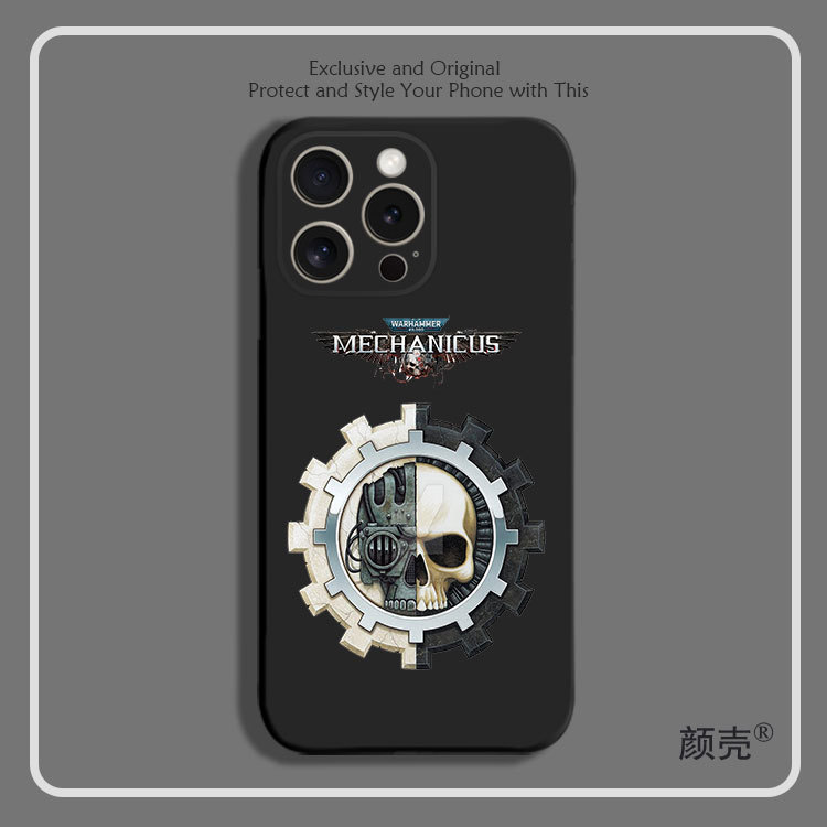 Warhammer Mechanicus Phone Cases Covers Liquid Silicone TPU iPhone 15,  iPhone 14, iPhone 13, iPhone 12,
