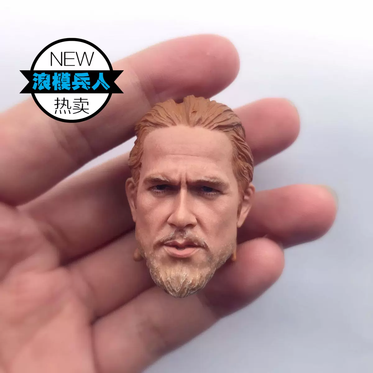 1/6兵人模型头雕美剧混乱之子配件查理汉纳姆兵人散件18岁以上适用