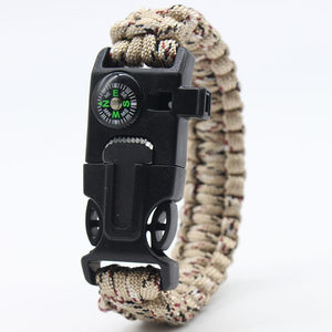 
Wild survival bracelet parachute rope bracelet Wolf Warrior special forces multi-functional braided life-saving hand rope outdoor survival equipment