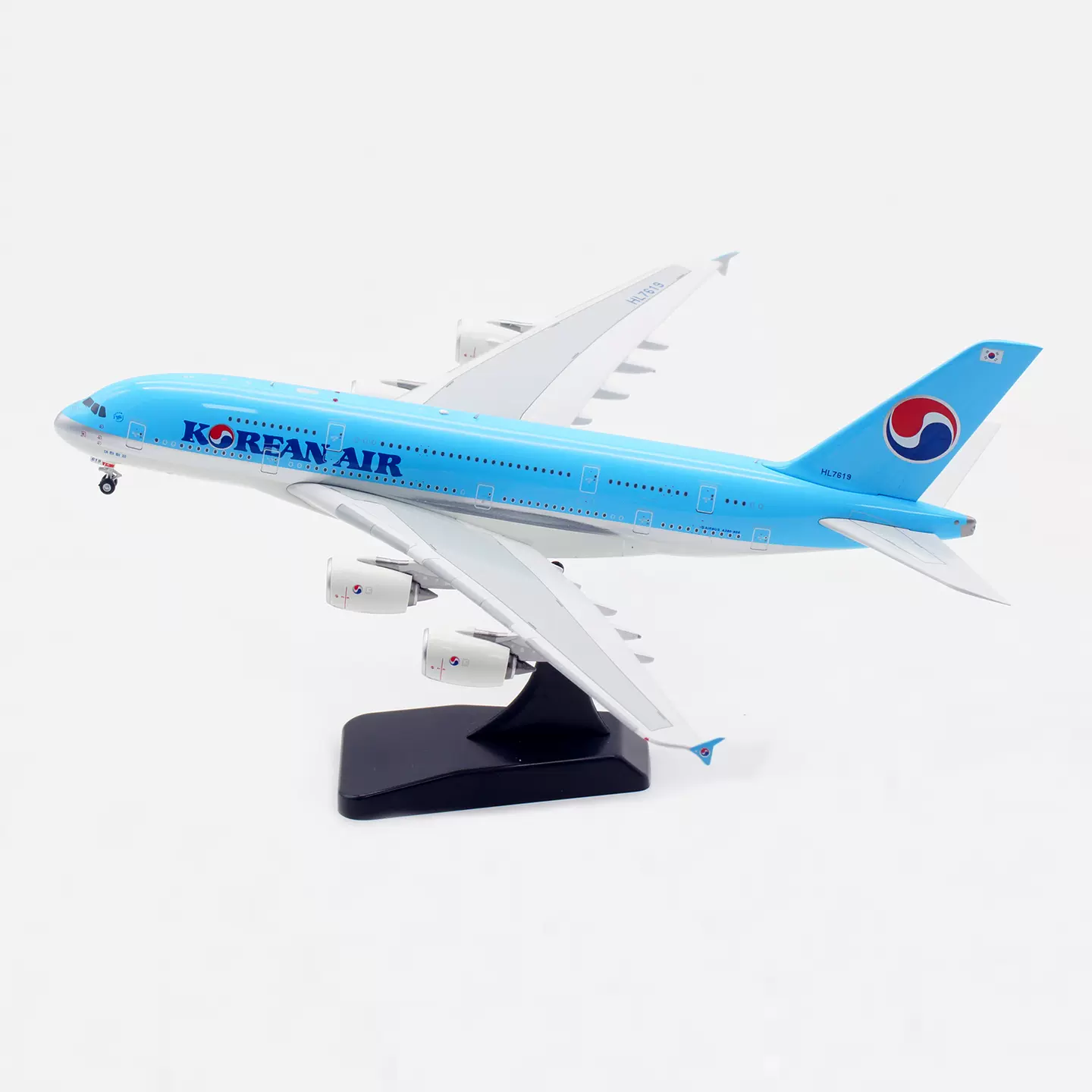 AV 1:400 飞机模型合金大韩航空空客A380 HL7619 起落架可拆