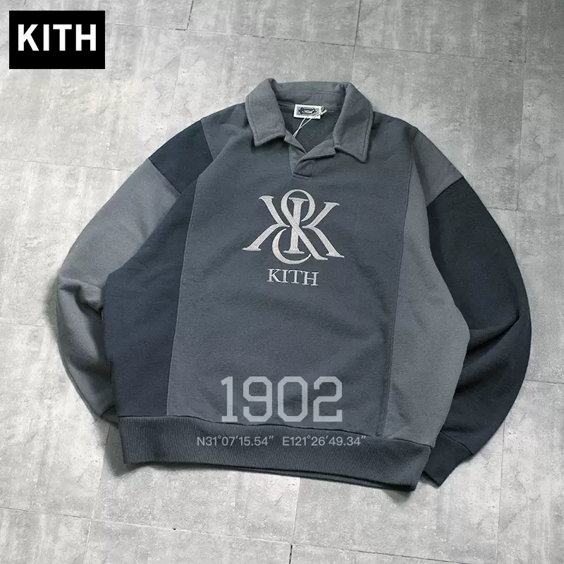 Kith 24FW Nelson Collared Pullover スウェット Kith Collegiate