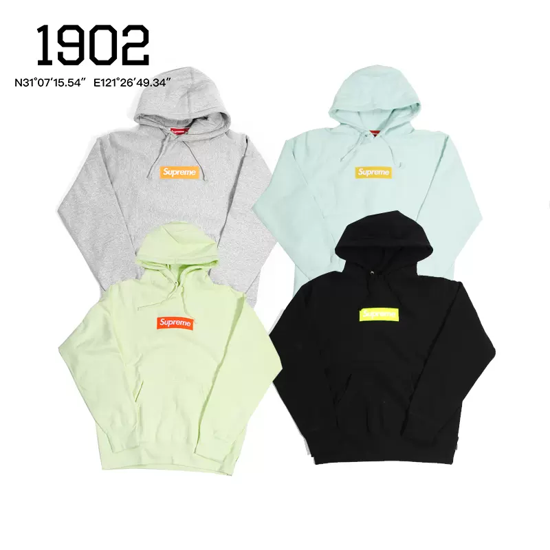 特价 Supreme 17FW Box Logo Hooded Sweatshirt BOGO 帽衫 卫衣-Taobao