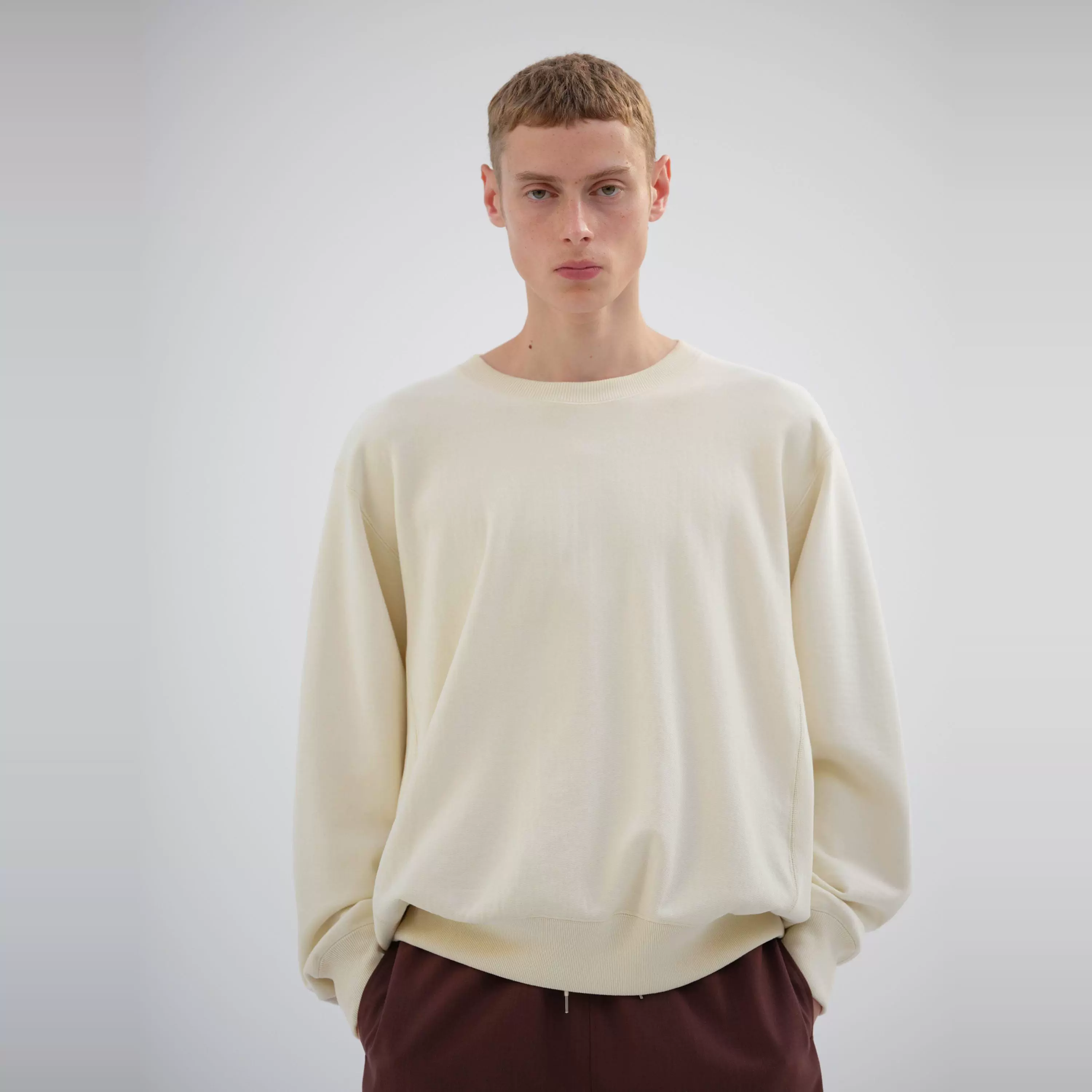 日本买手代购auralee 25SS SMOOTH SOFT BD SWEAT P/O 休闲卫衣