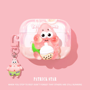 
Suitable for airpods4 protective case airpodspro3 protective case airpodpro2 headphone case airpord3pro bluetooth airpord4 apple ipods fourth generation box milk tea pie star