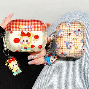 适用airpodspro3保护套airpods4保护壳pro2苹果蓝耳机套盒4四代airpod硅胶ipod软壳pro3三代aipods透明星星人