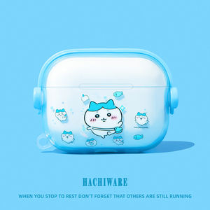 适用airpodspro3保护airpods4保护壳套pro2苹果蓝牙耳机套盒4四代airpod硅胶ipod软壳pro3二三代透明吉伊卡哇