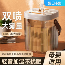 Humidifier for Bedroom, Quiet Use, Suitable for Pregnant Women and Babies, Small Air-Conditioned Room, 2026 New Model, USB Portable, Office Use, Large Spray, High Mist Volume, Air Atomizer, Air Purifier, All-In-One for Home Use