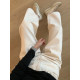 Zhoumumu apit white wide-leg casual pants for women 25 spring and summer new high-waist slimming straight-leg casual nine-point pants