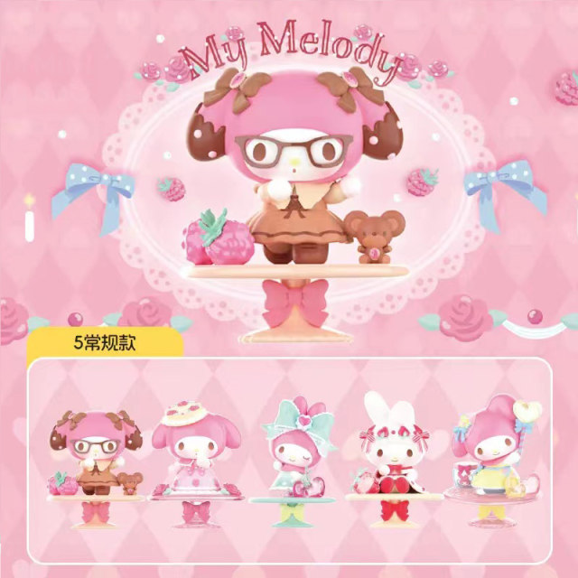 MINISO my melody afternoon tea blind box Melody figure desktop ornament birthday gift