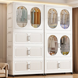 Baby Simple Wardrobe for Home Use, Multi-Layer Storage Cabinet for Children's Clothing, No Installation Required, Organizing Box, Baby Wardrobe Storage Cabinet