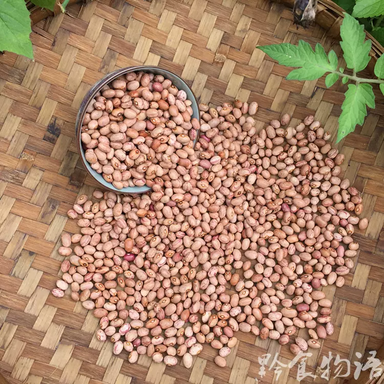 贵州花豆白奶花豆白花生豆煮豆汤吃豆米火锅