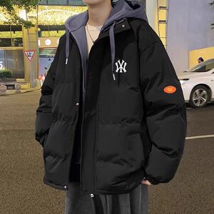 
Outlet trendy brand cotton coats for men and women, winter loose thickened sweatshirts, hooded cotton coats, men's bread coats