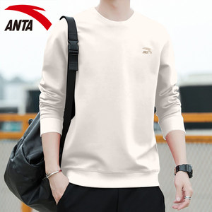 
ANTA sweatshirt men's long-sleeved youth student fashion versatile top clothes spring and autumn round neck bottoming shirt