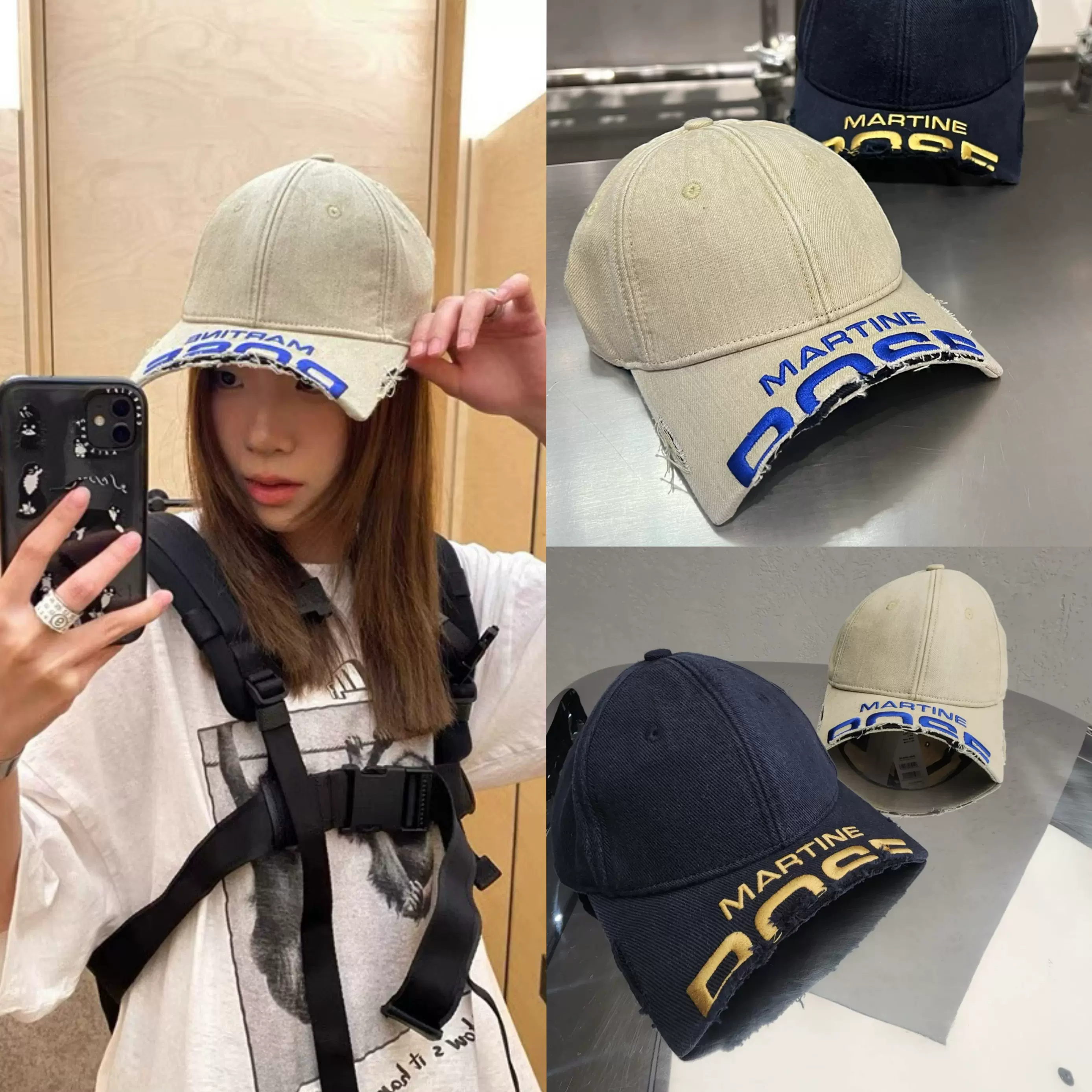 Martine rose ラビット刺繍キャップ帽子 Martine rose ラビット刺繍キャップ帽子 买手店MARTINE ROSE