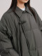 orange desire new Chinese style long down jacket 2024 winter new loose
