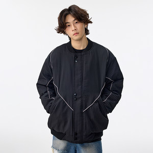 
Trendy brand cotton-padded jackets for men, American trendy brands, high street splicing design, baseball uniforms, cotton-padded jackets, versatile jackets for men and women, couples