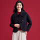 Jinju 2025 Spring and Autumn New High-end Double-Side Wool Coat Temperament Loose Lapel Kowloon Horn Button Short Jacket
